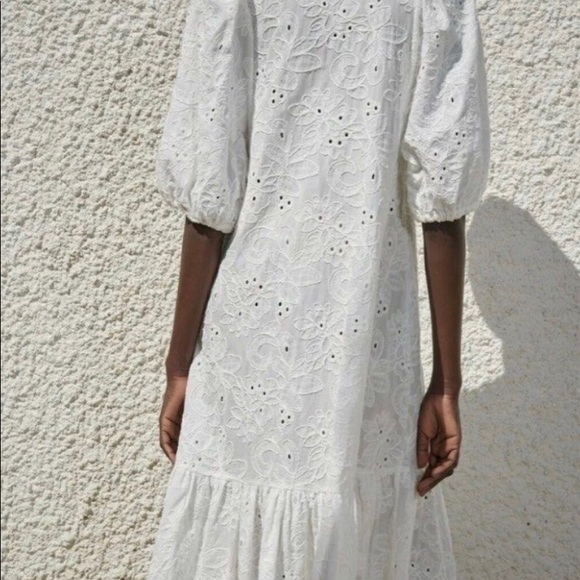 Zara Embroidered MIDI Marta Dress - Picture 3 of 9